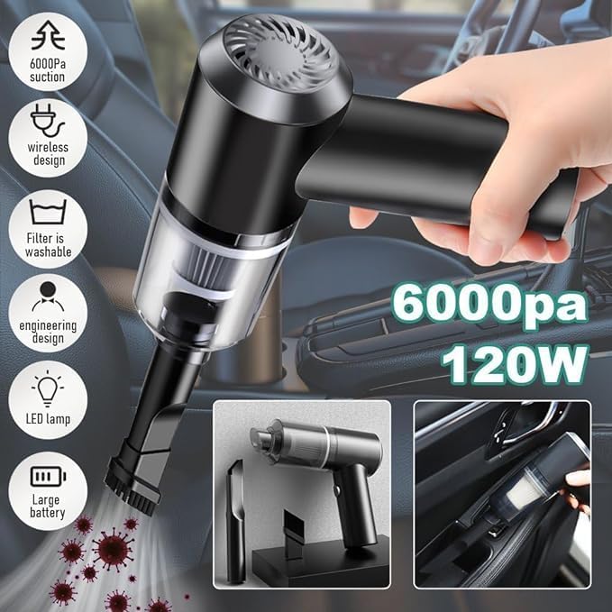 Portable High Power Car and Home Vacuum Cleaner
